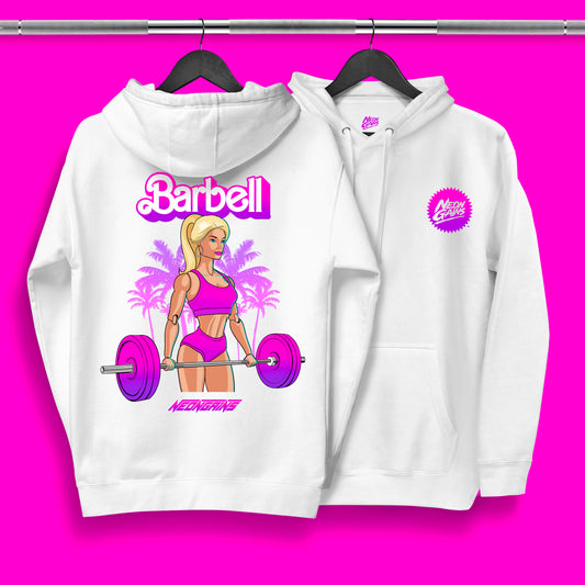 Barbell Hoodie - White