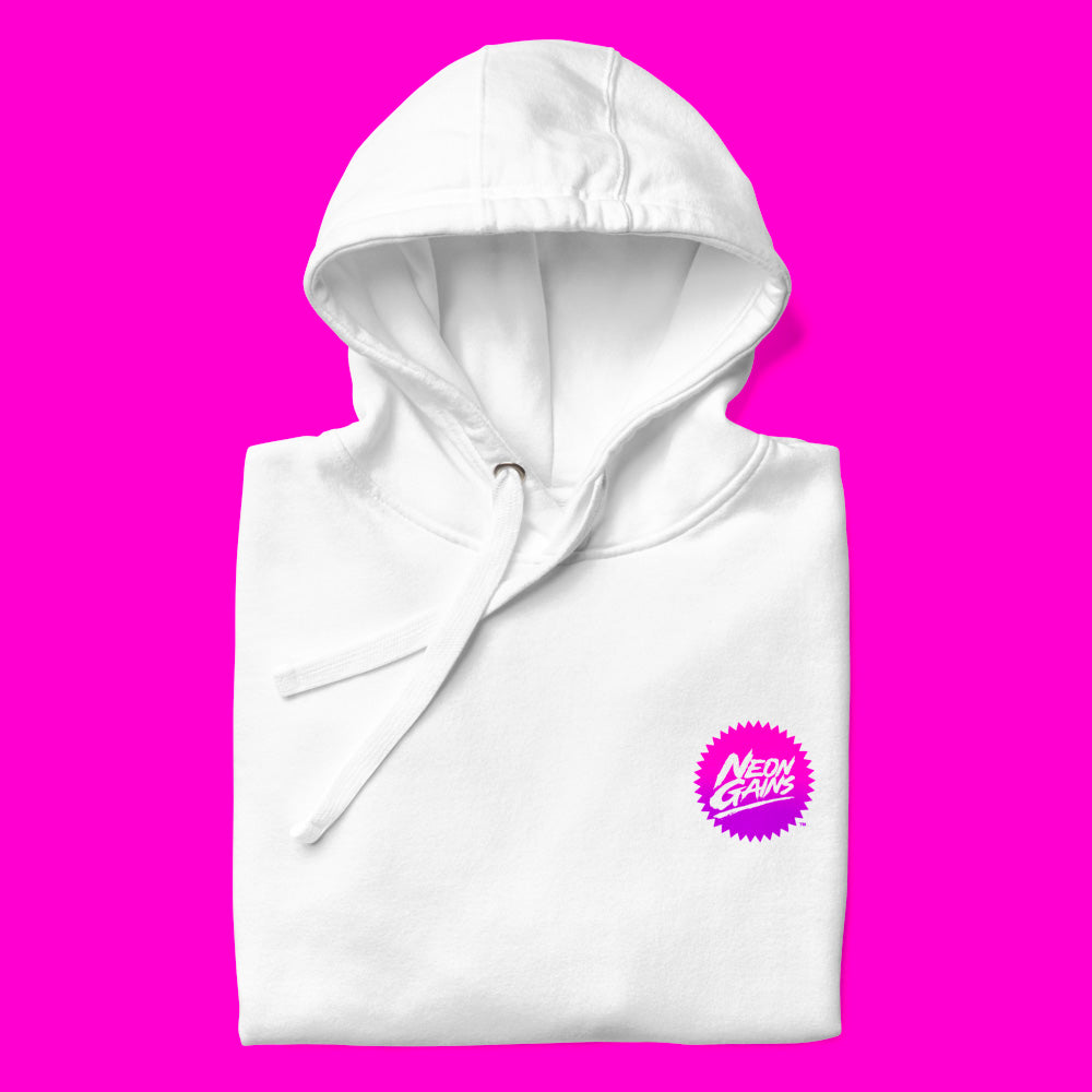 Barbell Hoodie - White