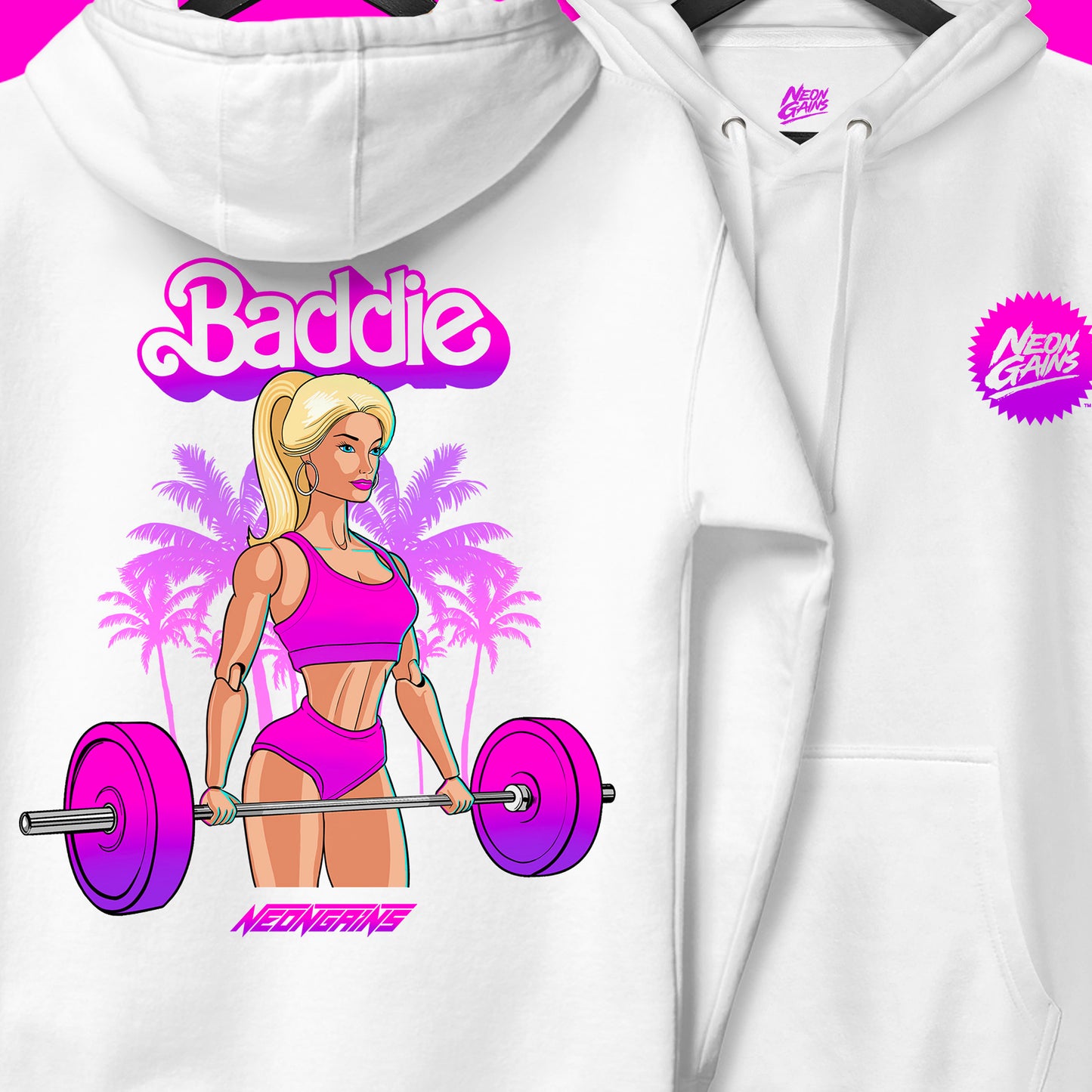 Baddie Hoodie - White