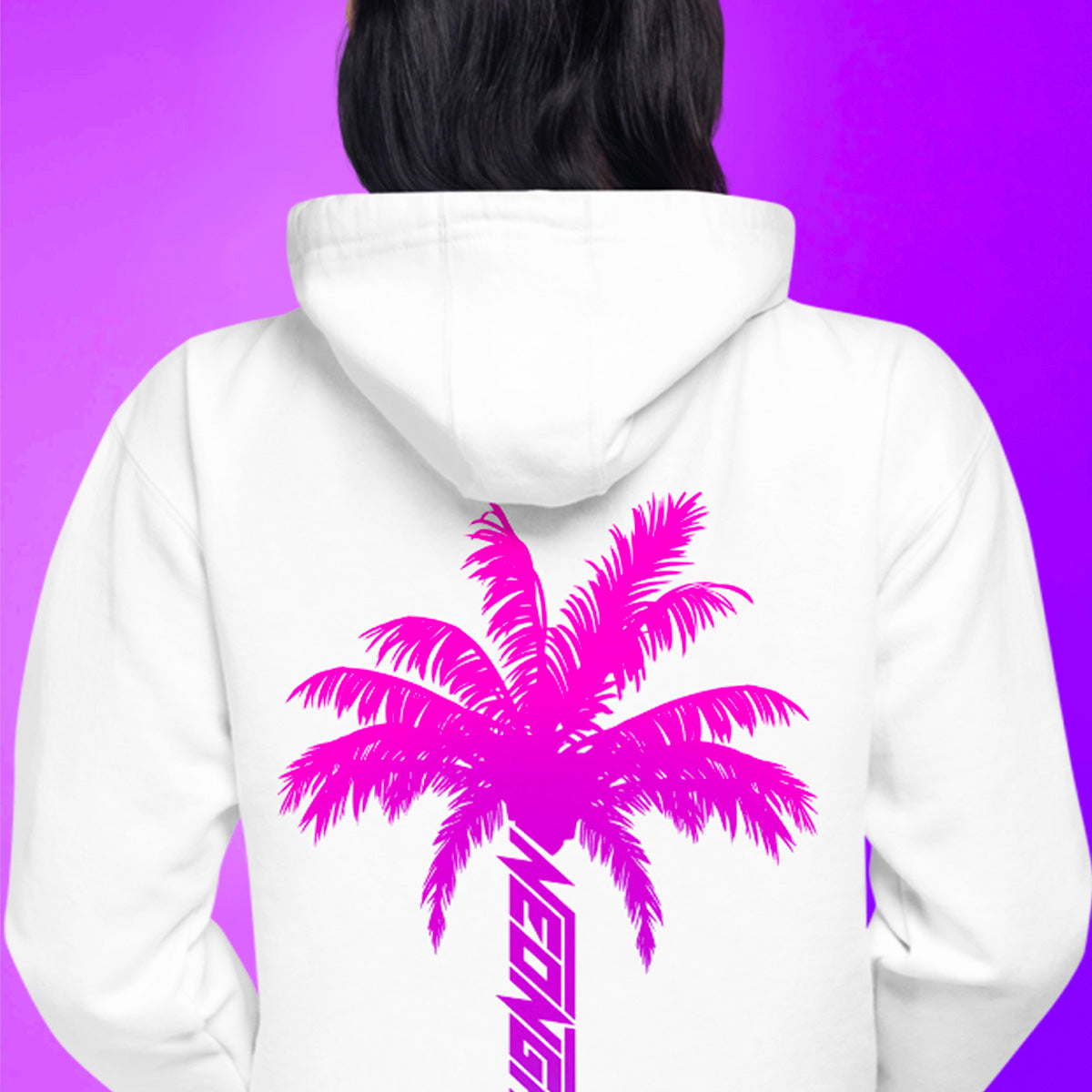 Cyber Palm Logo Hoodie