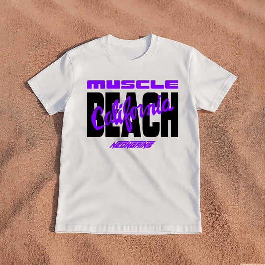 Muscle Beach - Front Print T-Shirt